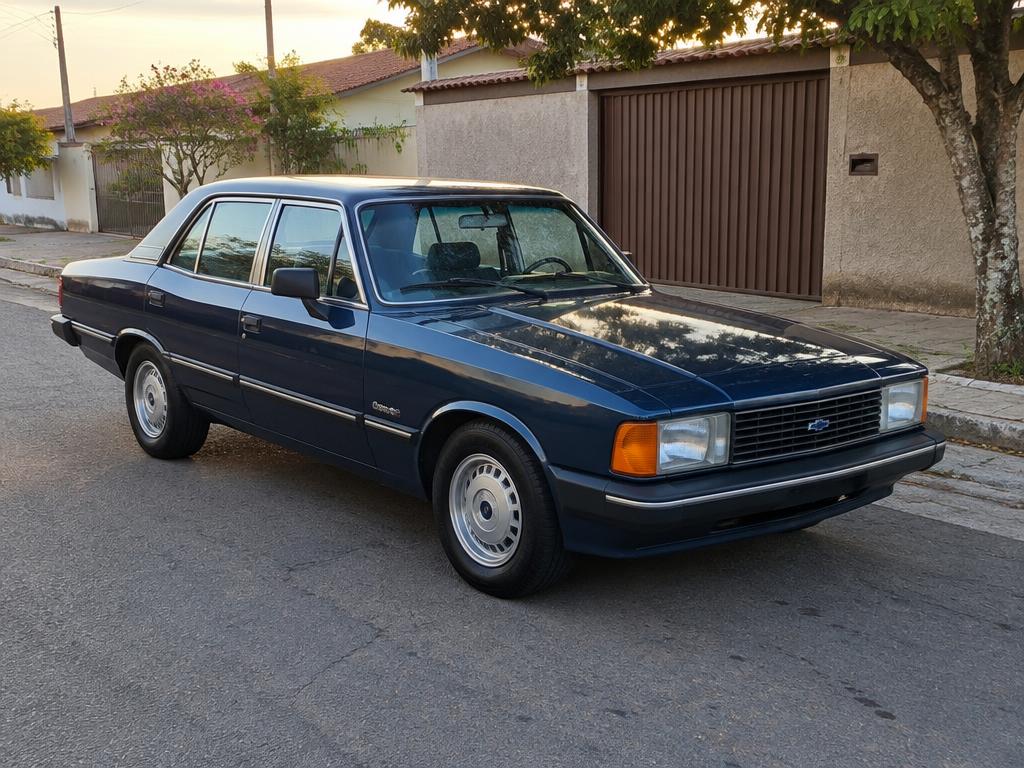 Foto de um carro clássico enviada pelo celular
